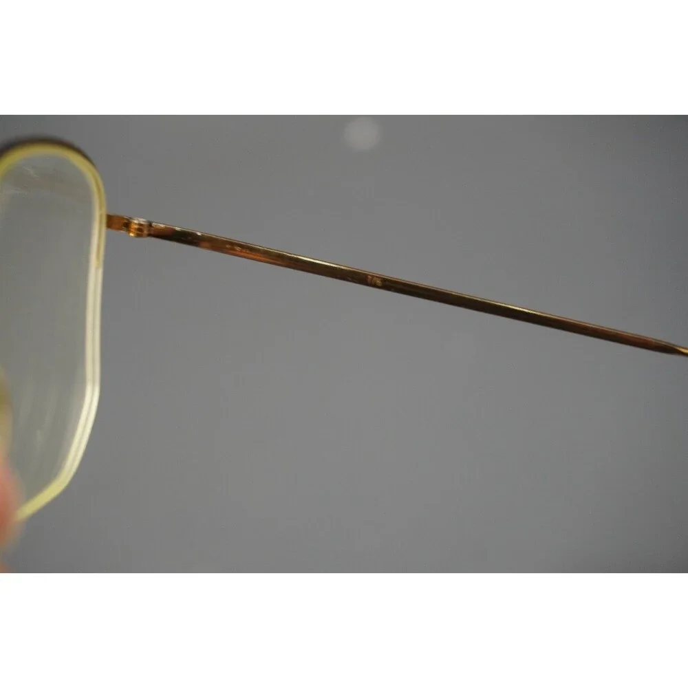 Vintage LOGO PARIS 120 Eyeglasses Frame France Gold Tone Tortoise 54-19-145